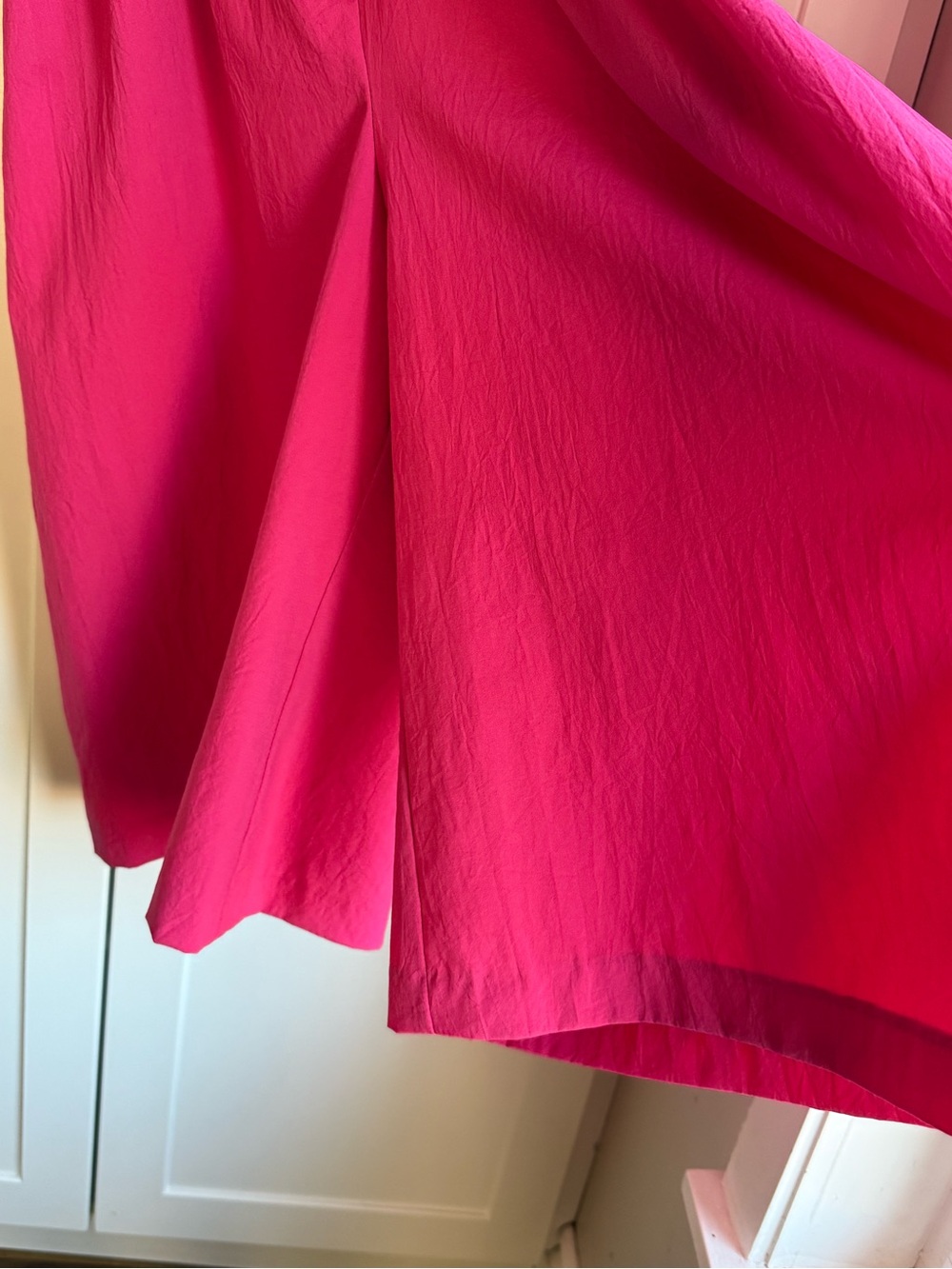 Vintage 80’s Hot Pink Wide-Leg Jumpsuit with Belt - Picture 10 of 11